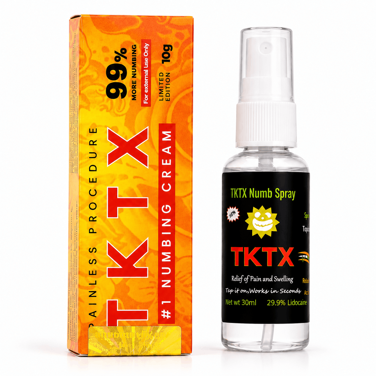 Combo TKTX 99% + Spray Anesthésiant